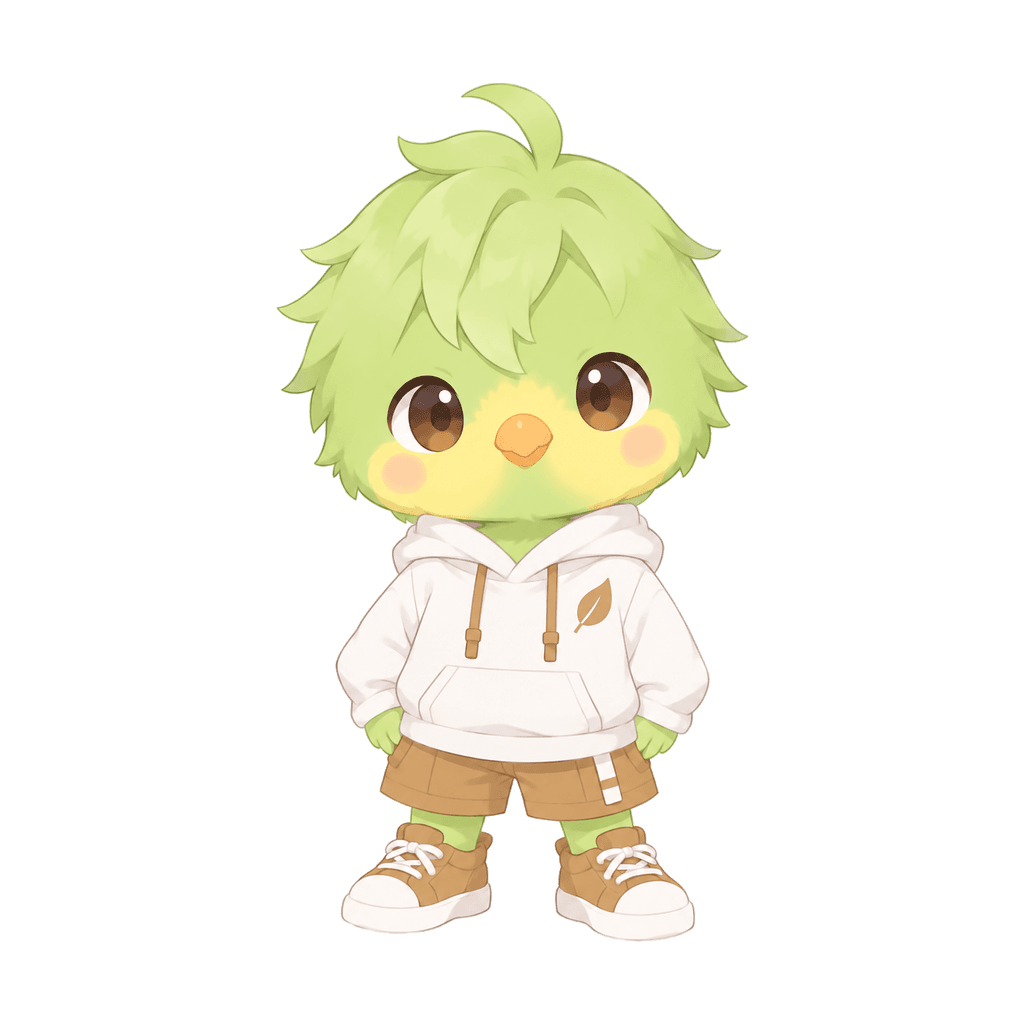 止まり木インコ